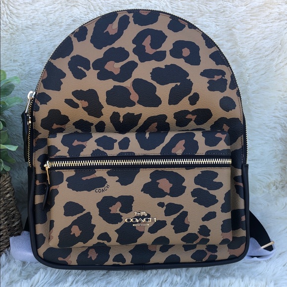 Coach Handbags - 🔥LAST ONE🔥Coach Leopard Backpack